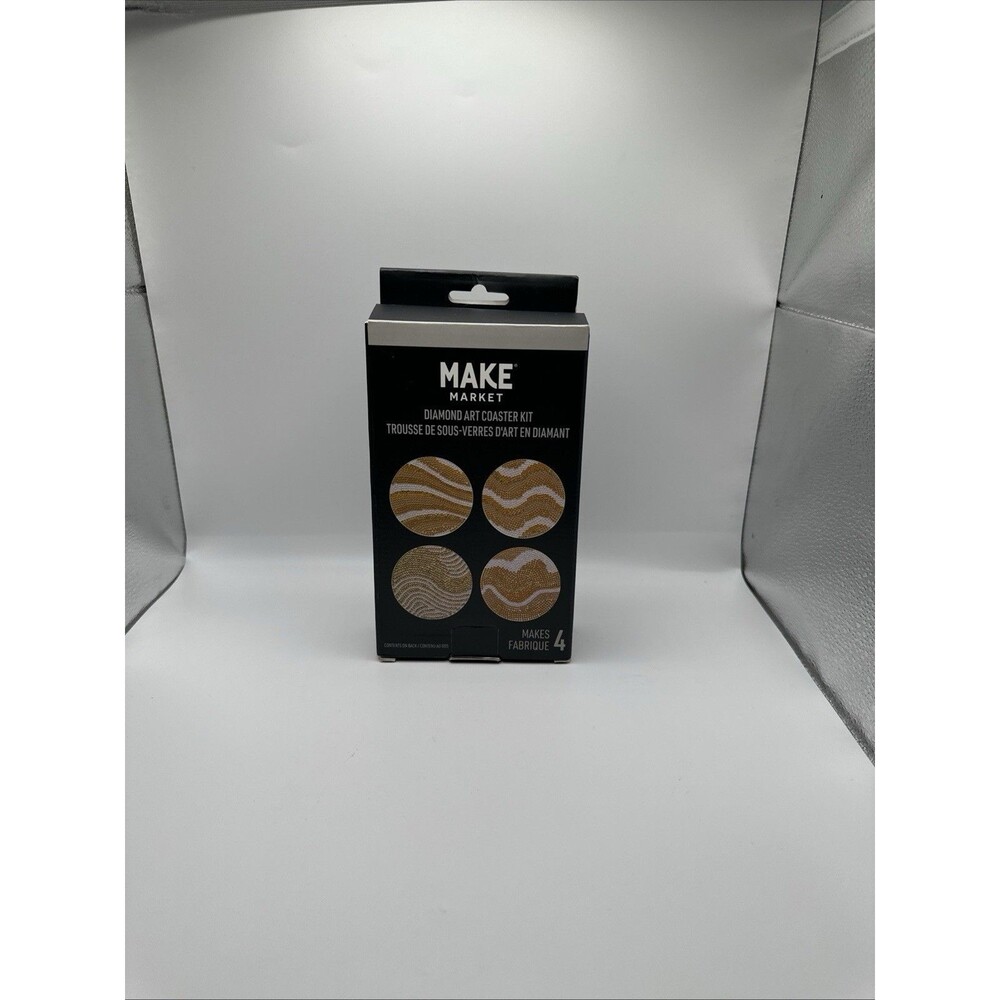 Make Market Diamond Art Coaster Kit Striped Set 4 New Sealed Craft
